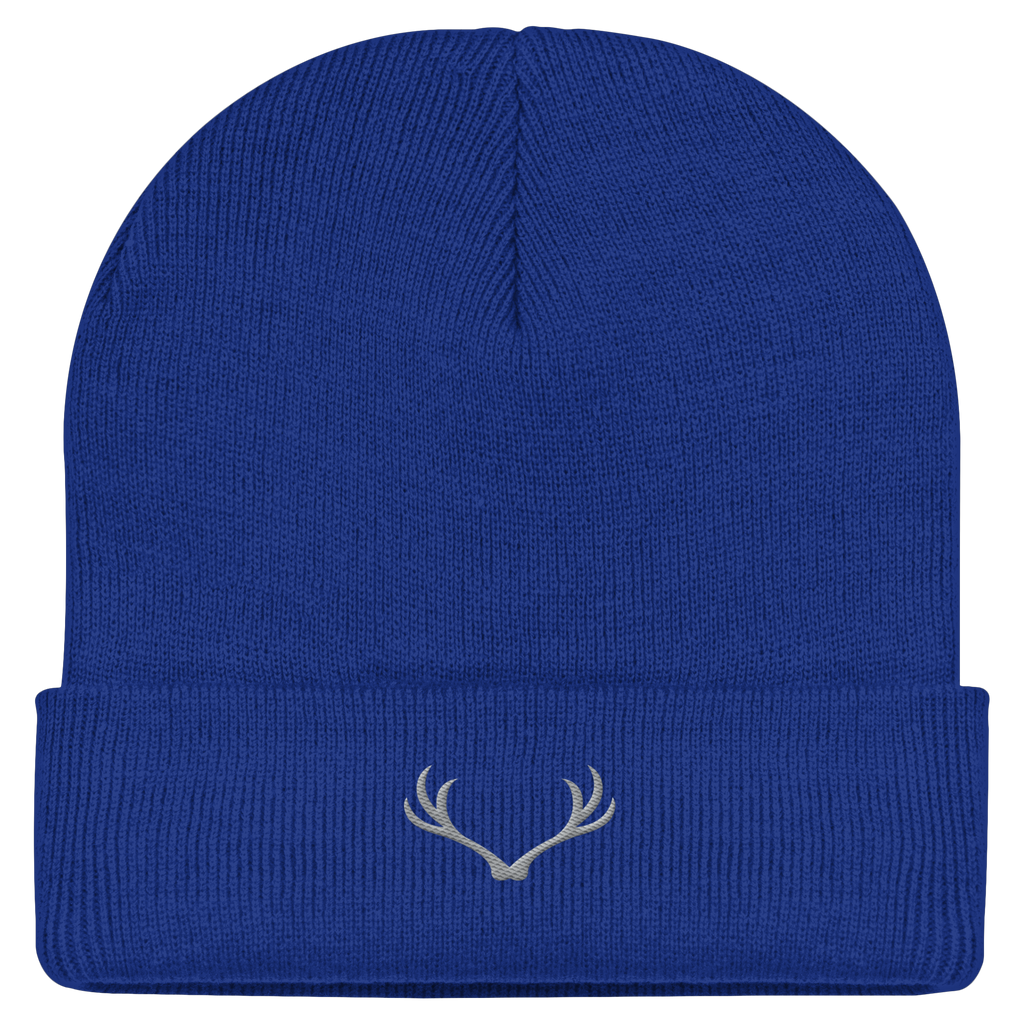 HeimatWald Beanie Geweih in Bright Royal – Vorderansicht