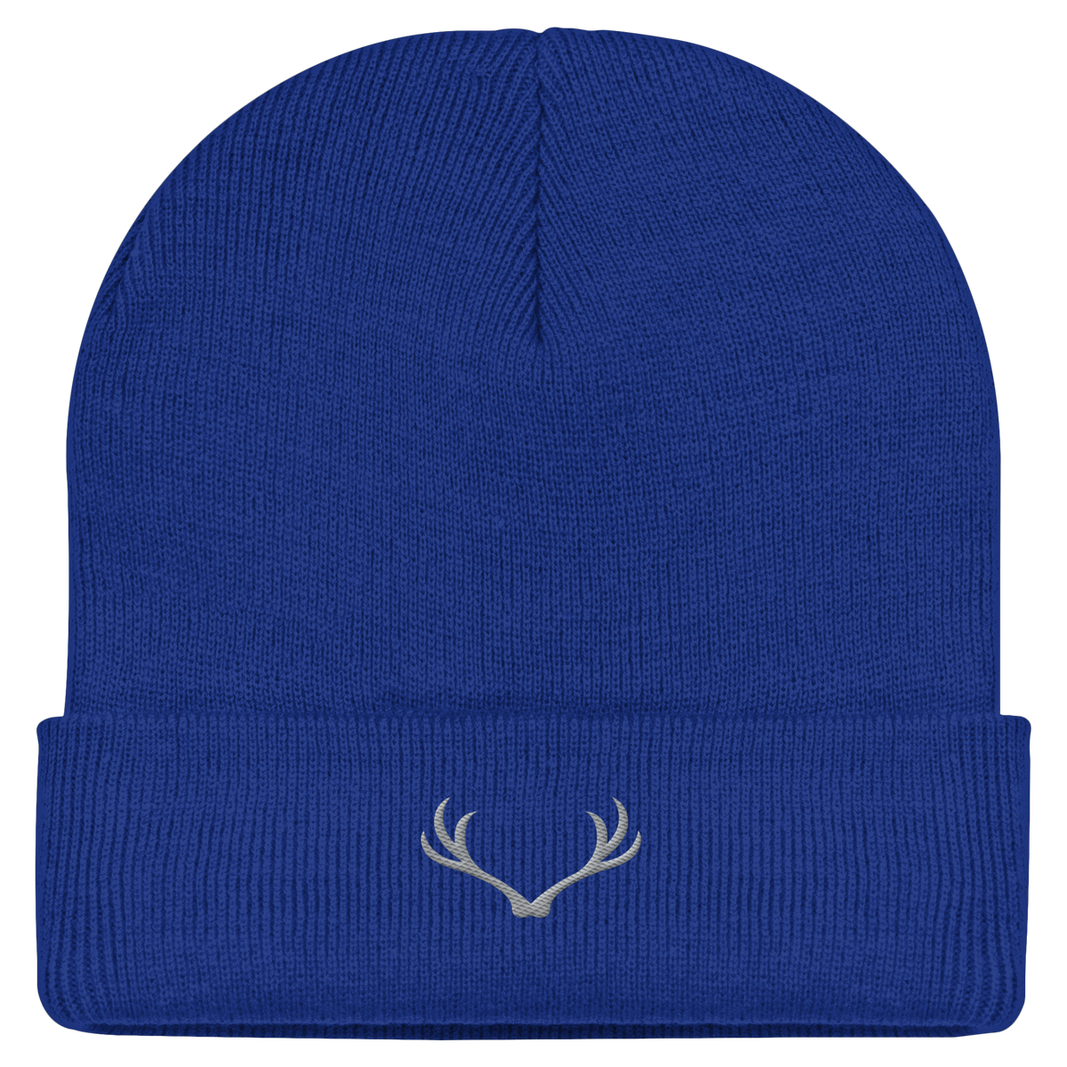 HeimatWald Beanie Geweih in Bright Royal – Vorderansicht