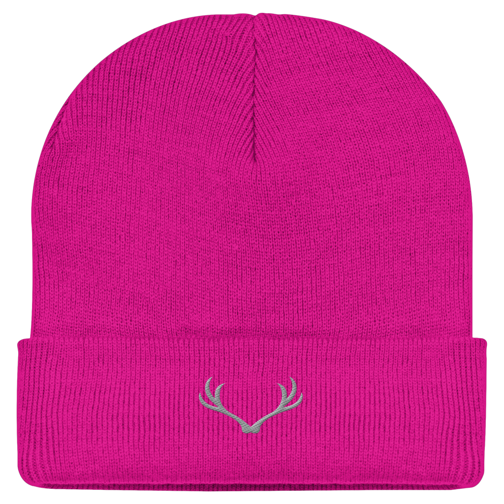 HeimatWald Beanie Geweih in Fuchsia – Vorderansicht
