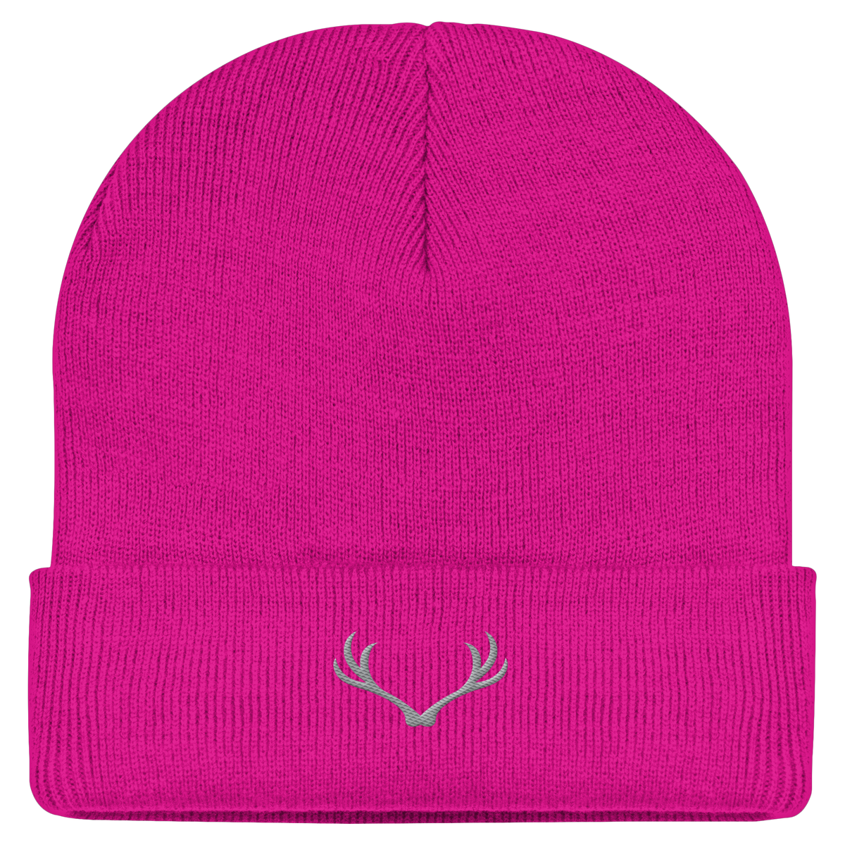 HeimatWald Beanie Geweih in Fuchsia – Vorderansicht