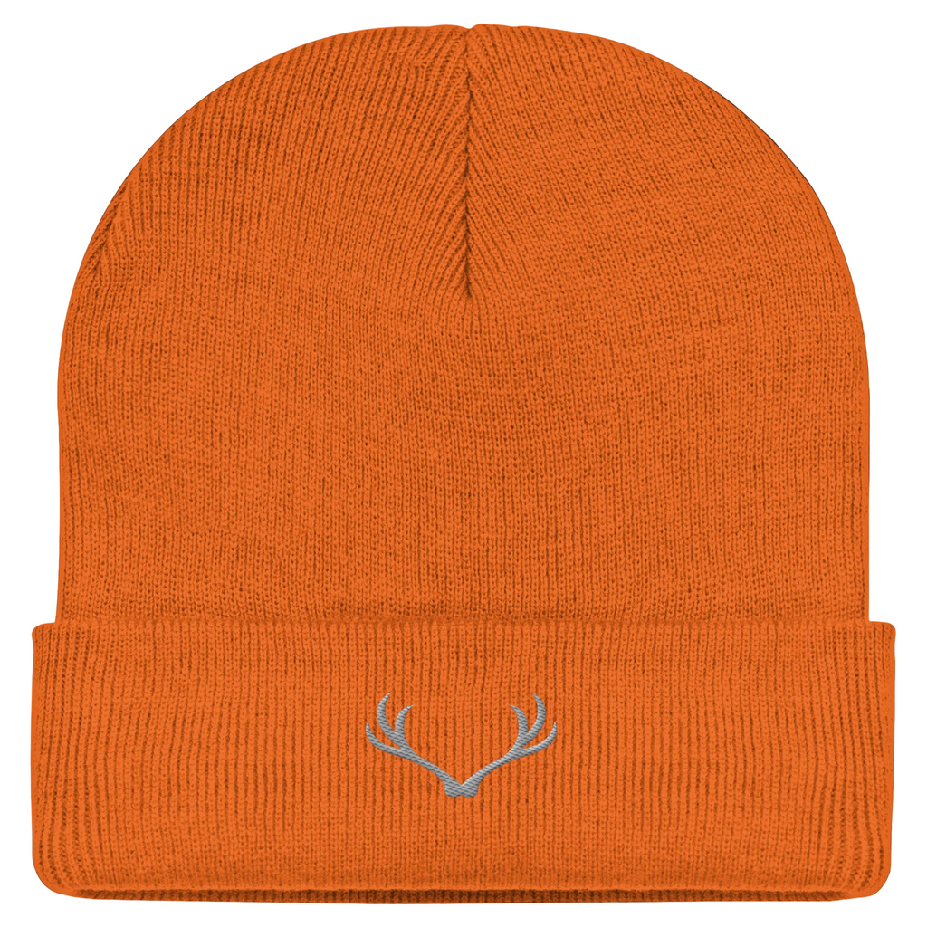 HeimatWald Beanie Geweih in Orange – Vorderansicht