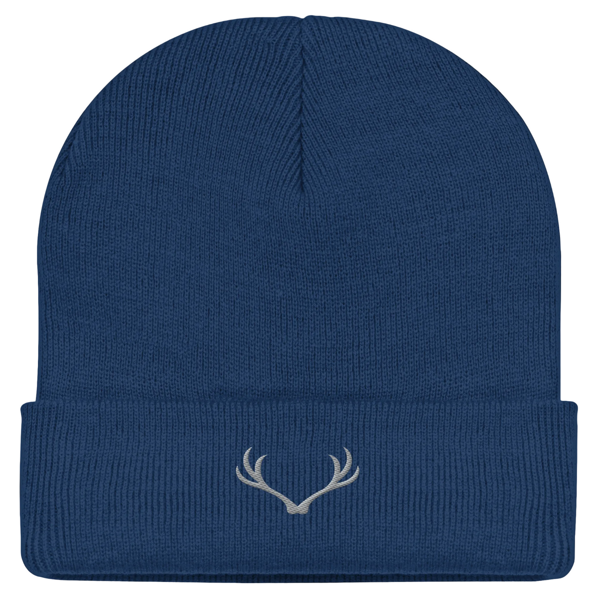 HeimatWald Beanie Geweih in Oxford Navy – Vorderansicht