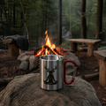 Hirsch - Edelstahl Tasse