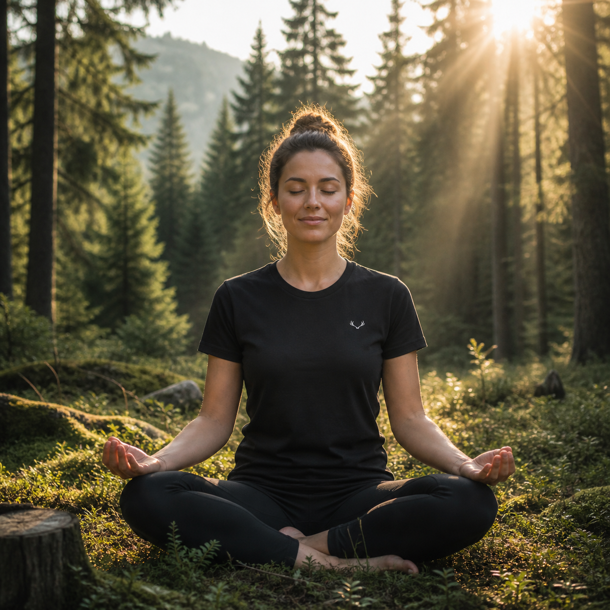 Geweih T-Shirt – Black Forest | Bio 🌿