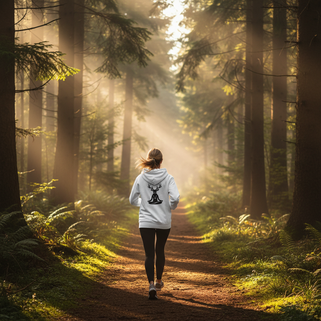 Zip Hoodie – Black Forest | Bio 🌿