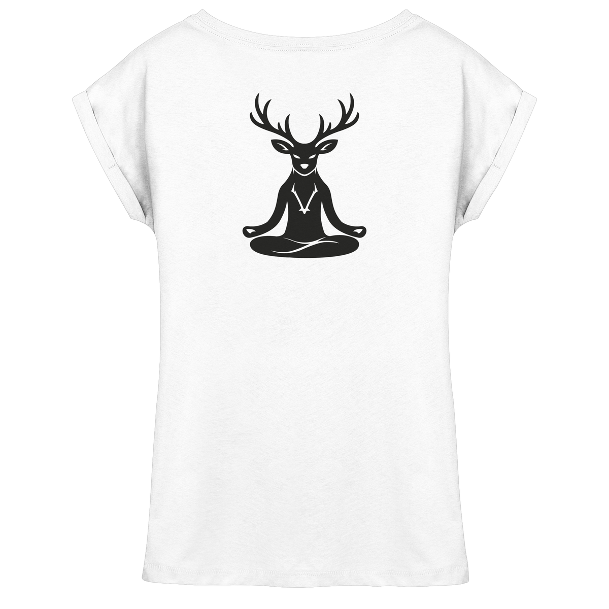 HeimatWald Damen T Shirt Flow Fit in Weiß mit Naturmotiv – Produktansicht