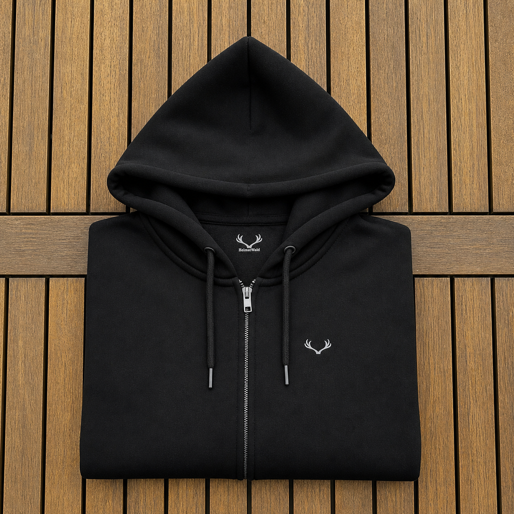 Zip Hoodie – Black Forest | Bio 🌿