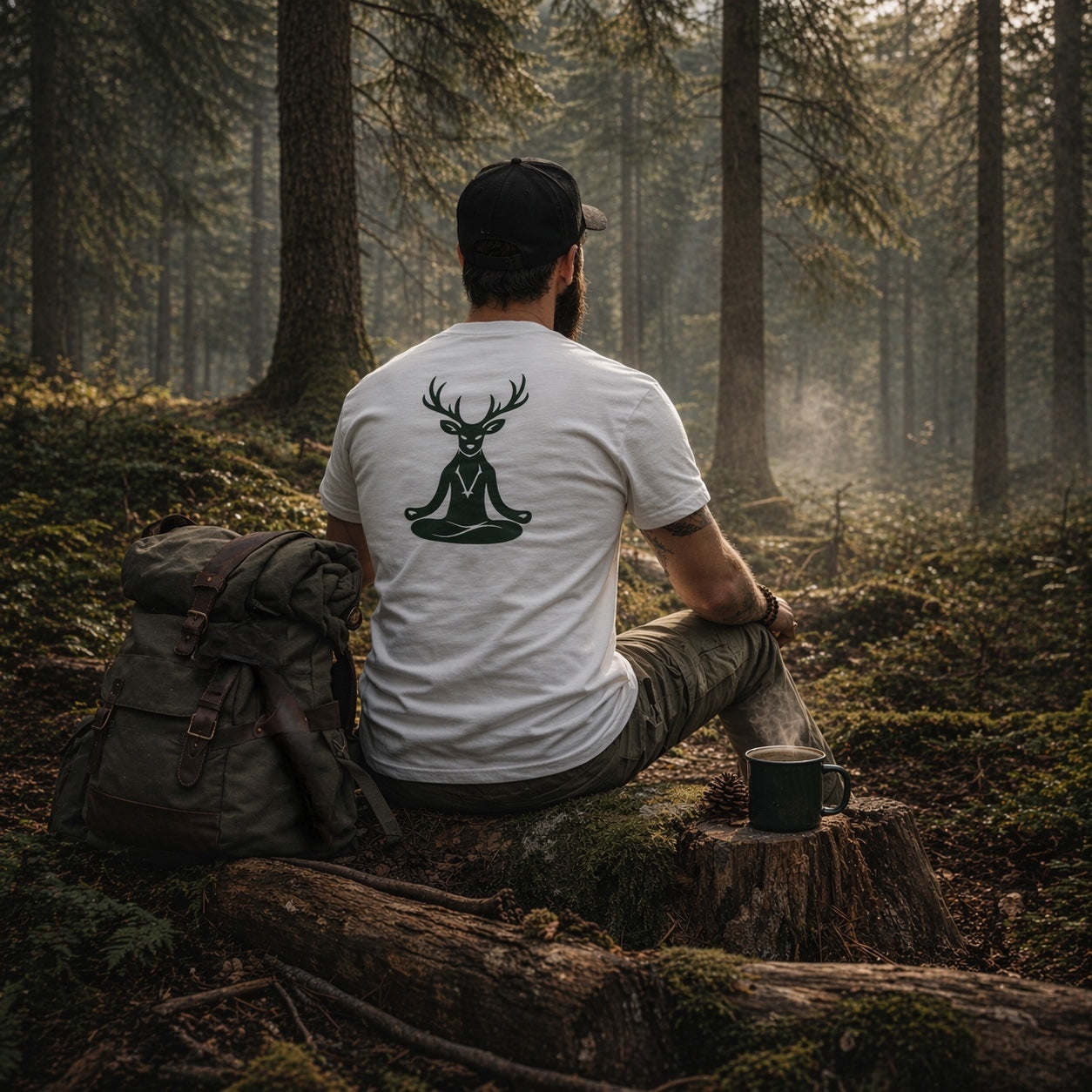 Hirsch T-Shirt – Black Forest | Bio 🌿