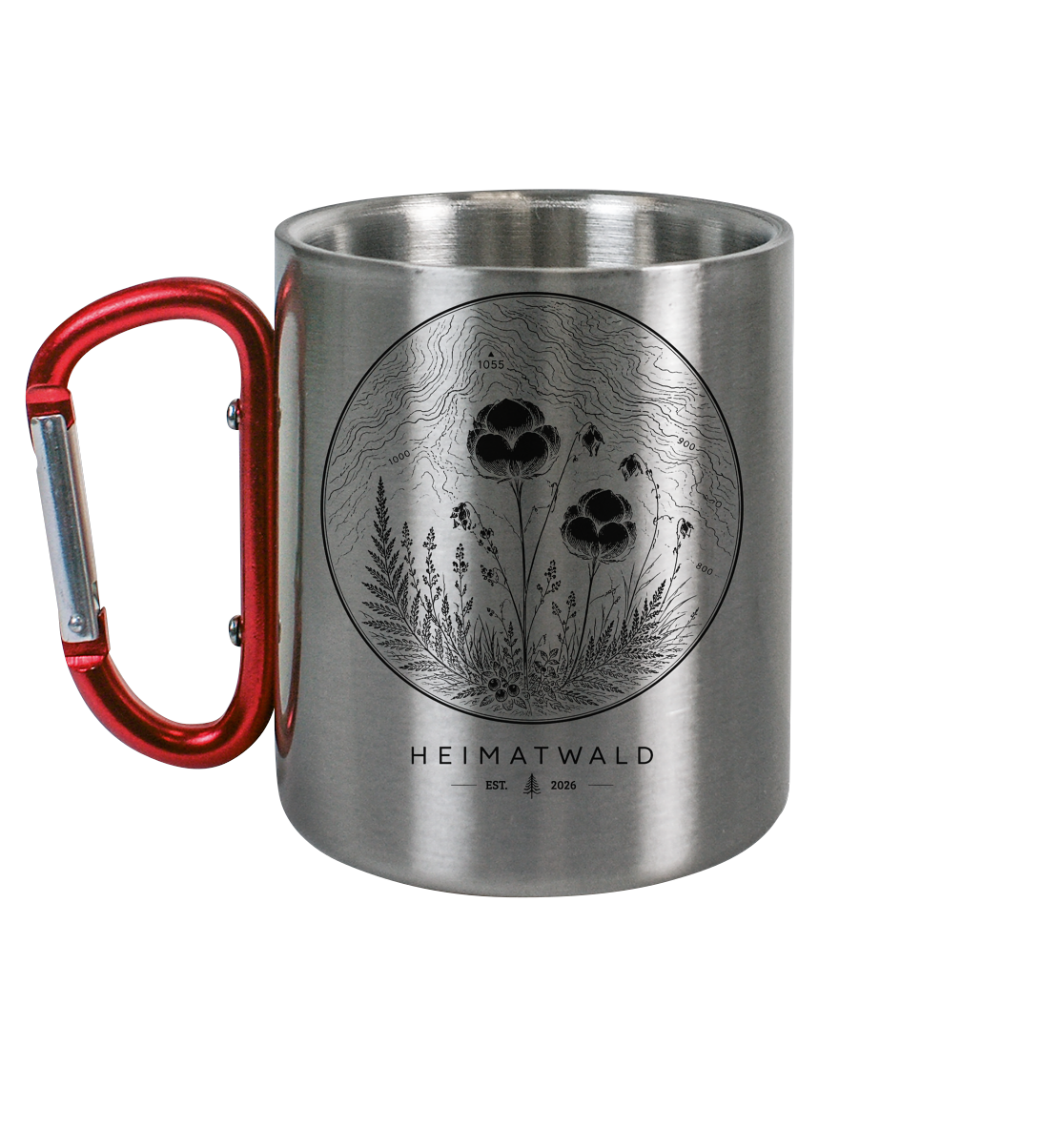 Wollgras - Edelstahl Tasse
