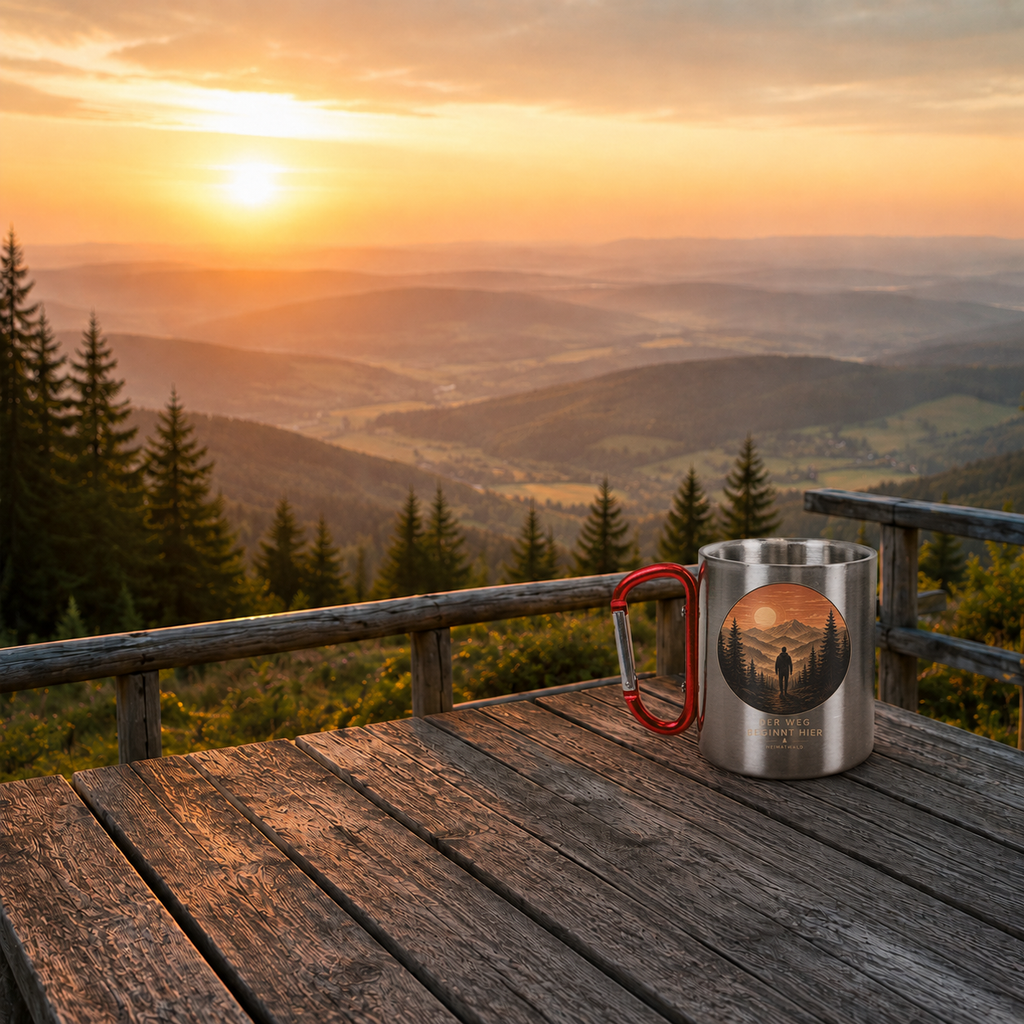Edelstahl Tasse – Sunrise