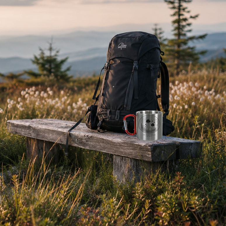 Edelstahl Tasse – Wollgras