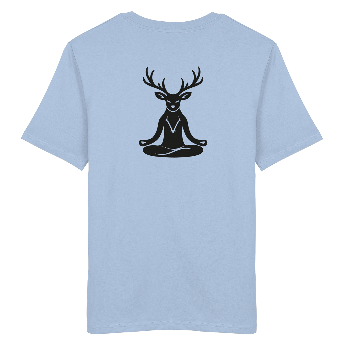 Bio T-Shirt – Yoga Hirsch – Blue Soul