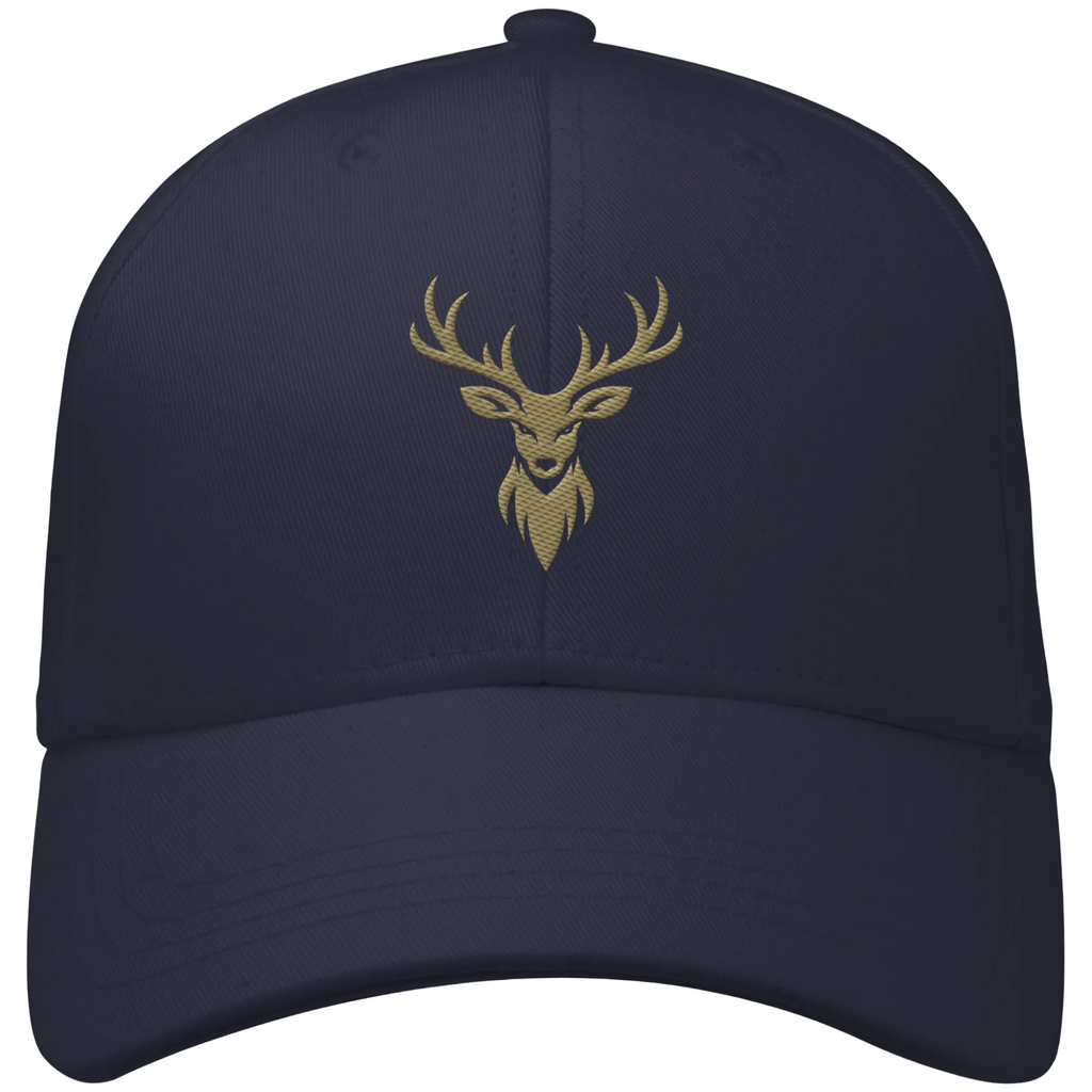 HeimatWald Bio Baseball Cap Hirsch in Navy – Vorderansicht