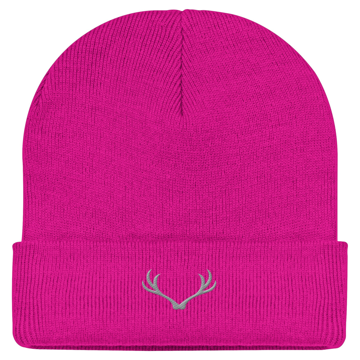 HeimatWald Beanie Geweih in Fuchsia – Vorderansicht