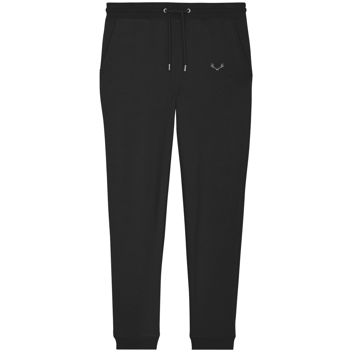 HeimatWald Bio Jogger Geweih in black, weißer Hintergrund