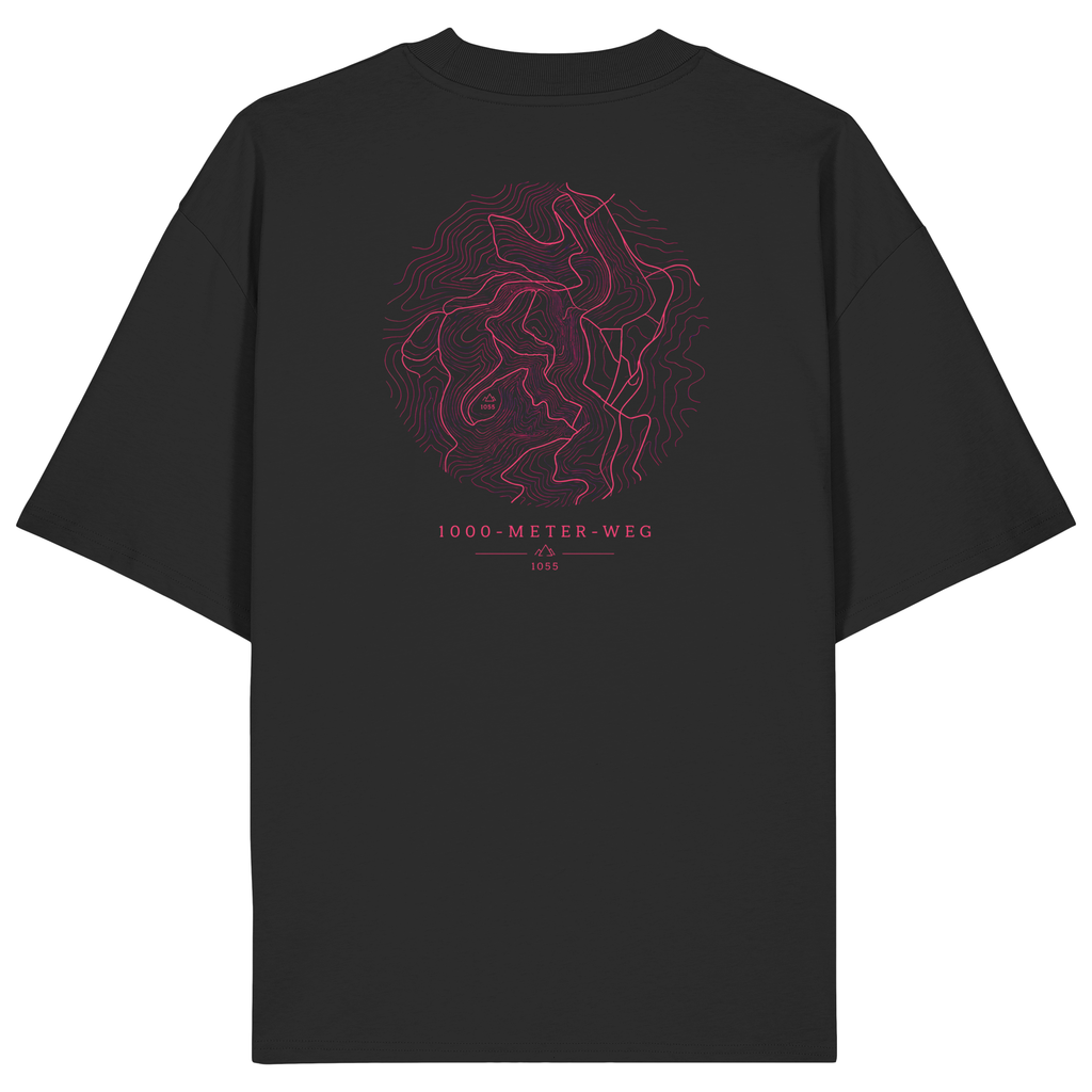 Bio Oversized T-Shirt – 1000 Meter Weg