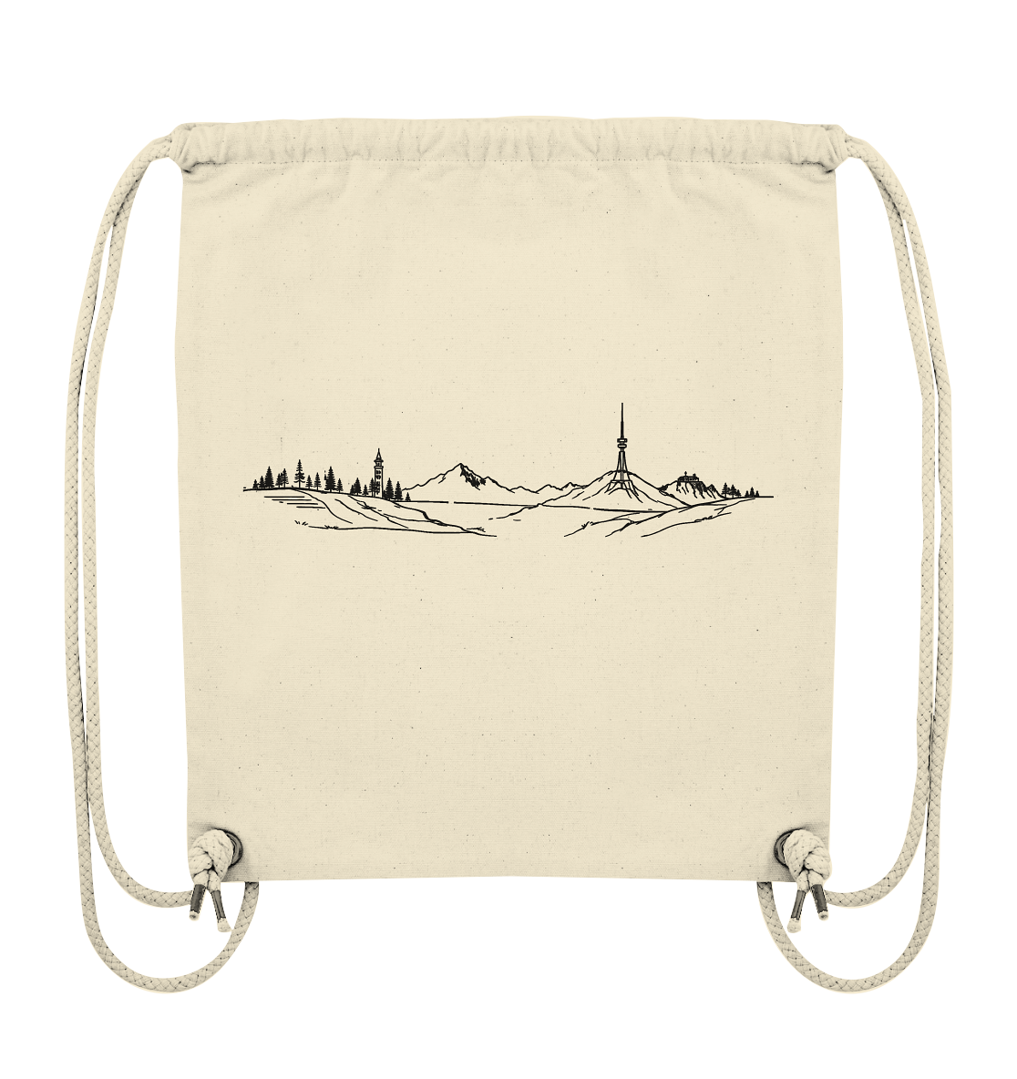 Bio Gym Bag - Höhenlinie