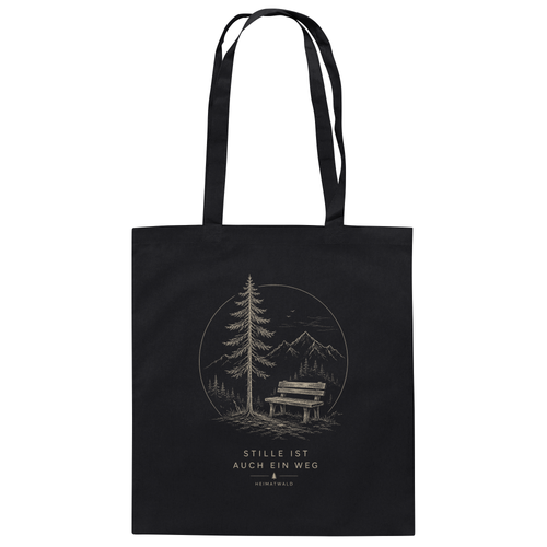HeimatWald Stille Organic Cotton Bag mit Stille-Motiv – Produktansicht